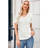 image:imageArachampCloz Womens Wool Blend Short Sleeve Summer Business Casual Sweater  LightweightampSoft Fabric Breathable Top VNeck Regular Fit Office Wear Teacher Outfits Fall Capsule Wardrobe 2026Offwhite