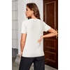 image:imageArachampCloz Womens Wool Blend Short Sleeve Summer Business Casual Sweater  LightweightampSoft Fabric Breathable Top VNeck Regular Fit Office Wear Teacher Outfits Fall Capsule Wardrobe 2026Offwhite