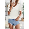 image:imageArachampCloz Womens Wool Blend Short Sleeve Summer Business Casual Sweater  LightweightampSoft Fabric Breathable Top VNeck Regular Fit Office Wear Teacher Outfits Fall Capsule Wardrobe 2026Offwhite