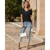 image:imageArachampCloz Womens Wool Blend Short Sleeve Summer Business Casual Sweater  LightweightampSoft Fabric Breathable Top VNeck Regular Fit Office Wear Teacher Outfits Fall Capsule Wardrobe 2026Cableblack02