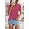 image:imageArachampCloz Womens Wool Blend Short Sleeve Summer Business Casual Sweater  LightweightampSoft Fabric Breathable Top VNeck Regular Fit Office Wear Teacher Outfits Fall Capsule Wardrobe 2026Rose