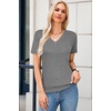 image:imageArachampCloz Womens Wool Blend Short Sleeve Summer Business Casual Sweater  LightweightampSoft Fabric Breathable Top VNeck Regular Fit Office Wear Teacher Outfits Fall Capsule Wardrobe 2026Grey