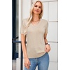 image:imageArachampCloz Womens Wool Blend Short Sleeve Summer Business Casual Sweater  LightweightampSoft Fabric Breathable Top VNeck Regular Fit Office Wear Teacher Outfits Fall Capsule Wardrobe 2026Apricot