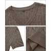 image:imageArachampCloz Womens Wool Blend Short Sleeve Summer Business Casual Sweater  LightweightampSoft Fabric Breathable Top VNeck Regular Fit Office Wear Teacher Outfits Fall Capsule Wardrobe 2026Cablecoffee