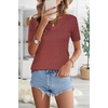 image:imageArachampCloz Womens Wool Blend Short Sleeve Summer Business Casual Sweater  LightweightampSoft Fabric Breathable Top VNeck Regular Fit Office Wear Teacher Outfits Fall Capsule Wardrobe 2026Dusty Red