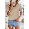 image:imageArachampCloz Womens Wool Blend Short Sleeve Summer Business Casual Sweater  LightweightampSoft Fabric Breathable Top VNeck Regular Fit Office Wear Teacher Outfits Fall Capsule Wardrobe 2026Apricot02
