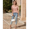 image:imageArachampCloz Womens Wool Blend Short Sleeve Summer Business Casual Sweater  LightweightampSoft Fabric Breathable Top VNeck Regular Fit Office Wear Teacher Outfits Fall Capsule Wardrobe 2026Cablepale Pink