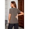 image:imageArachampCloz Womens Wool Blend Short Sleeve Summer Business Casual Sweater  LightweightampSoft Fabric Breathable Top VNeck Regular Fit Office Wear Teacher Outfits Fall Capsule Wardrobe 2026Coffee