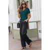 image:imageArachampCloz Womens Wool Blend Short Sleeve Summer Business Casual Sweater  LightweightampSoft Fabric Breathable Top VNeck Regular Fit Office Wear Teacher Outfits Fall Capsule Wardrobe 2026Green
