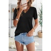 image:imageArachampCloz Womens Wool Blend Short Sleeve Summer Business Casual Sweater  LightweightampSoft Fabric Breathable Top VNeck Regular Fit Office Wear Teacher Outfits Fall Capsule Wardrobe 2026Black