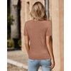 image:imageArachampCloz Womens Wool Blend Short Sleeve Summer Business Casual Sweater  LightweightampSoft Fabric Breathable Top VNeck Regular Fit Office Wear Teacher Outfits Fall Capsule Wardrobe 2026Cablemocha Mousse