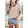 image:imageArachampCloz Womens Wool Blend Short Sleeve Summer Business Casual Sweater  LightweightampSoft Fabric Breathable Top VNeck Regular Fit Office Wear Teacher Outfits Fall Capsule Wardrobe 2026Apricot