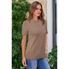 image:imageArachampCloz Womens Wool Blend Short Sleeve Sweater Business Casual Tops  Versatile Soft PillResistant Fall LayeringAcamel02