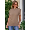 image:imageArachampCloz Womens Wool Blend Short Sleeve Sweater Business Casual Tops  Versatile Soft PillResistant Fall LayeringAcamel02