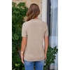 image:imageArachampCloz Womens Wool Blend Short Sleeve Sweater Business Casual Tops  Versatile Soft PillResistant Fall LayeringCamel5192