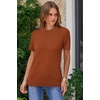 image:imageArachampCloz Womens Wool Blend Short Sleeve Sweater Business Casual Tops  Versatile Soft PillResistant Fall LayeringCaramel