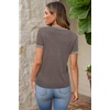 image:imageArachampCloz Womens Wool Blend Short Sleeve Sweater Business Casual Tops  Versatile Soft PillResistant Fall LayeringCoffee5132