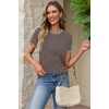 image:imageArachampCloz Womens Wool Blend Short Sleeve Sweater Business Casual Tops  Versatile Soft PillResistant Fall LayeringCoffee5132