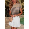image:imageArachampCloz Womens Wool Blend Short Sleeve Sweater Business Casual Tops  Versatile Soft PillResistant Fall LayeringKhakinavy