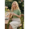 image:imageArachampCloz Womens Wool Blend Short Sleeve Sweater Business Casual Tops  Versatile Soft PillResistant Fall LayeringLight Green Heart